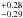 \hbox{$^{+0.28}_{-0.29}$}