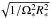 \hbox{$\sqrt{1/\Omega_*^2 R_*^2}$}