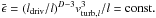 \hbox{$\bar{\epsilon} = (l_{\rm driv}/l)^{D-3} v_{{\rm turb,} l}^{3}/l = {\rm const.}$}