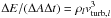 \hbox{$\Delta E/(\Delta A \Delta t) = \rho_{l} v_{{\rm turb,} l}^{3}$}