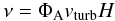 \begin{equation} \nu = \Phi_{\rm A} v_{\rm turb} H \label{eq:nuphia} \end{equation}