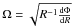 \hbox{$\Omega=\sqrt{R^{-1}\frac{{\rm d}\Phi}{{\rm d}R}}$}