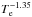 \hbox{$T_{\rm e}^{-1.35}$}