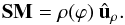\begin{equation} \label{eq_D_OM} \vec{SM} = \rho (\varphi) ~\ur . \end{equation}