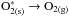 \hbox{$\rm O^*_{2(s)} \rightarrow O_{2(g)}$}