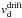 \hbox{$v_{\rm{d}}^{\rm{drift}}$}
