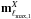 \hbox{$\bm{m}^{X}_{\ell_{\rm max,1}}$}