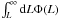 \hbox{$\int_{L}^{\infty}{\rm d}L \Phi(L)$}