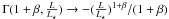 \hbox{$\Gamma(1+\beta, \frac{L}{L_\star}) \rightarrow -(\frac{L}{L_\star})^{1+\beta}/(1+\beta)$}