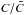 \hbox{$C/\tilde{C}$}