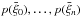 \hbox{$p(\bar\xi_0),\ldots, p(\bar\xi_n)$}