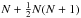 \hbox{$N+\frac{1}{2}N(N+1)$}