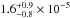 \hbox{$1.6^{+0.9}_{-0.8} \times 10^{-5}$}