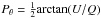 \hbox{$P_{\theta} = \frac{1}{2}{\rm arctan} (U/Q)$}