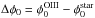 \hbox{$\Delta \pa=\pa^{\rm OIII}-\pa^{\rm star}$}