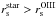 \hbox{$\rs^{\rm star}>\rs^{\rm OIII}$}