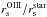\hbox{$\rs^{\rm OIII} / \rs^{\rm star}$}