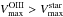 \hbox{$\vmaxoiii>\vmaxstar$}