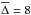 \hbox{$\overline\Delta = 8$}