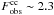 \hbox{$F^{\rm cc}_{\rm obs}\sim 2.3$}