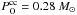 \hbox{$P_{\rm O}^{\rm cc}= 0.28~M_{\odot}$}