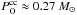 \hbox{$P_{\rm O}^{\rm cc} \approx 0.27~M_{\odot}$}