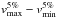 \hbox{$v^{5\%}_{\rm max} - v^{5\%}_{\rm min}$}