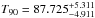 \hbox{$T_{90}=87.725^{+5.311}_{-4.911}$}
