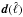 \hbox{$\vec{d}(\hat \ell)$}