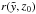 \hbox{$r(\tilde{y},z_0)$}