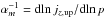 \hbox{$\alpha_{m}^{-1}={\rm d}\!\ln j_{z,\mathrm{up}}/{\rm d}\!\ln p$}
