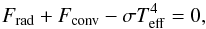 \appendix \setcounter{section}{1} \begin{equation} F_{\mathrm{rad}}+F_{\mathrm{conv}}-\sigma T_{\mathrm{eff}}^{4}=0,\label{eq:fluxconv} \end{equation}