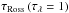 \hbox{$\tau_{\mathrm{Ross}}\left(\tau_{\lambda}=1\right)$}