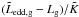 \hbox{$(\tilde{L}_{\mathrm{edd,g}} - L_{\mathrm{g}})/\tilde{K}$}