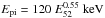 \hbox{${E}_{\rm pi} = 120~{E}_{52}^{0.55}~{\rm keV}$}