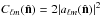 \hbox{$C_{\ell m}(\hat{\vec n})=2|a_{\ell m}(\hat{\vec n})|^2$}
