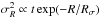 \hbox{$\sigma_{R}^2\propto t\exp(-R/R_\mathrm{\sigma})$}