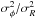 \hbox{$\sigma_\mathrm{\phi}^2/\sigma_{R}^2$}