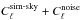 \hbox{$C_\ell^{\mbox{\scriptsize sim-sky}}+C_\ell^{\rm noise}$}