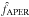 \hbox{$\hat{f}_{\rm APER}$}