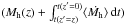 \hbox{$(M_{\rm h}(z) + \int_{t(z'=z)}^{t(z'=0)} \langle \dot{M_{\rm h}} \rangle \, {\rm d}t)$}