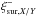 \hbox{$\xi^{-}_{\mathrm{sur,}X/Y}$}