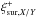 \hbox{$\xi^{+}_{\mathrm{sur,}X/Y}$}