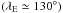 \hbox{$\left( \lambda_{\rm E} \simeq 130\degr \right)$}