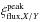 \hbox{$\xi_{\mathrm{flux,}X/Y}^{\mathrm{peak}}$}