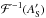 \hbox{$\mathcal{F}^{-1}(A'_{\rm S})$}