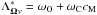 \hbox{$\Lambda^*_{\vec\Omega\nu}=\omega_{\rm O}+\omega_{\rm C} c_{\rm M}$}