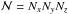 \hbox{$\mathcal {N}=N_xN_yN_z$}