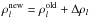 \hbox{$\vec\rho_l^{\rm new}=\vec\rho_l^{\rm old}+\Delta\vec\rho_l$}
