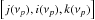\hbox{$\left[j(\nu_p),i(\nu_p),k(\nu_p)\right]$}